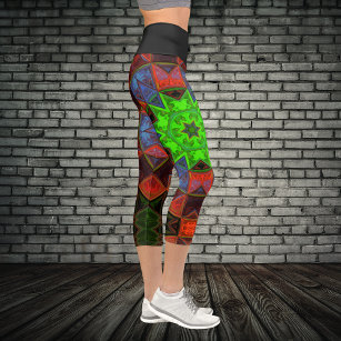 Kaleidosope Sunburst Capri Leggings – Allison Eden Studios