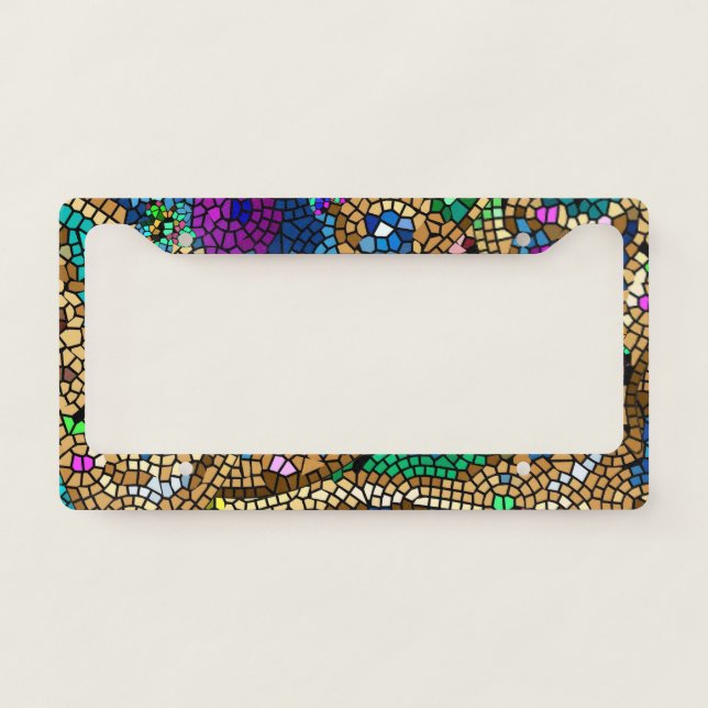 Mosaic License Plate Frame (Front)