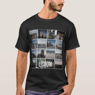 Mosaic Lisbon photos, Portugal T-Shirt