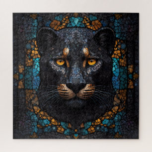 Mosaic Majesty: The Black Panther Jigsaw Puzzle