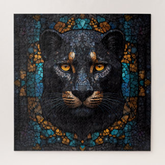 Mosaic Majesty: The Black Panther Jigsaw Puzzle