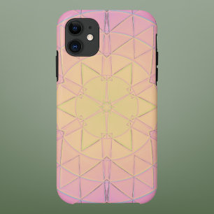 Mosaic Mandala Yellow and Pink iPhone 11 Case