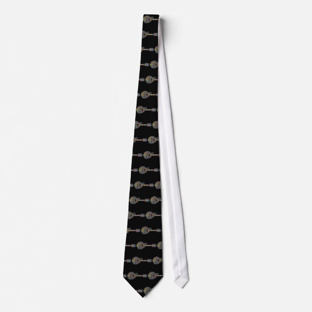 Mosaic Mandolin Neck Tie (Front)