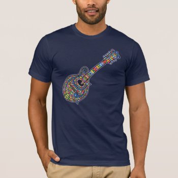 Mosaic Mandolin T-shirt by kbilltv at Zazzle