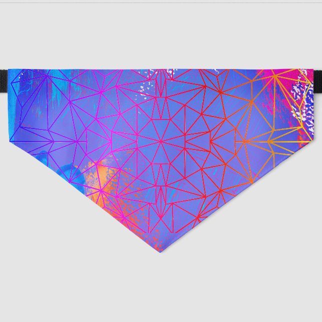 Mosaic Masterpieces Inspired Dog Bandana Pet Bandana Collar (Front)