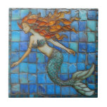 Mosaic Mermaid Aqua Marine Ceramic Tile