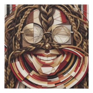 Mosaic Mind Faux Canvas Print
