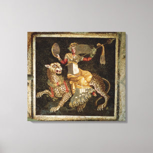 Mosaic of Dionysus riding a Leopard c.180 AD Canvas Print