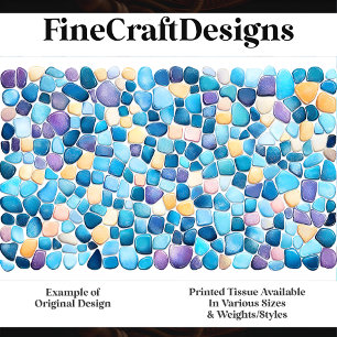 Mosaic Of Irregular Shape Stones J1 Decoupage Tissue Paper