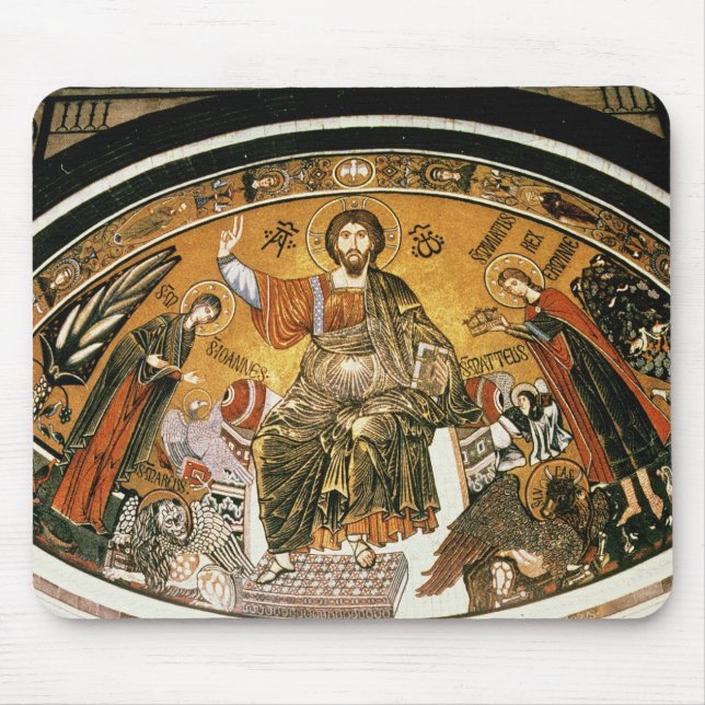 Mosaic of Jesus Christ with the Virgin Mouse Pad (Front)