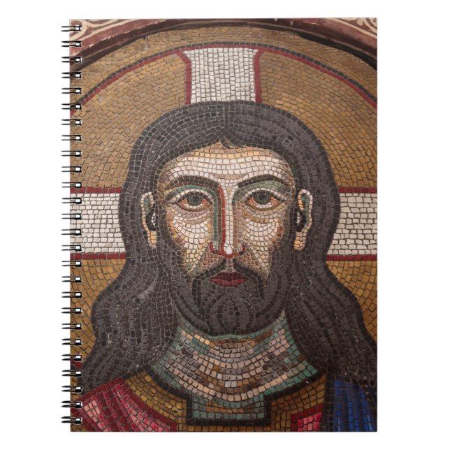 Mosaic Of Jesus Notebook (Front)