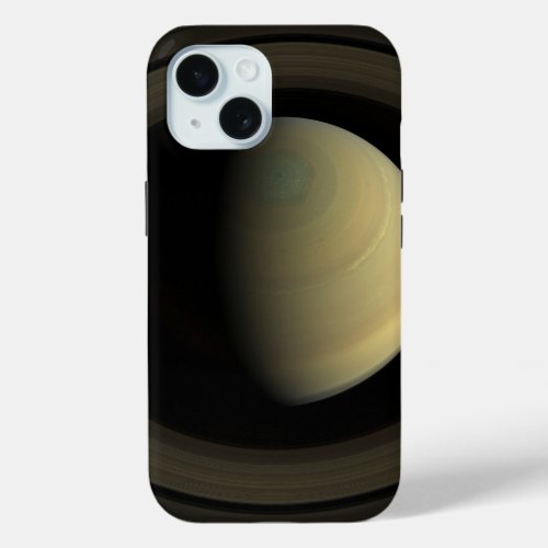 Mosaic Of Planet Saturn And Its Main Rings iPhone 15 Case