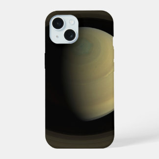 Mosaic Of Planet Saturn And Its Main Rings. iPhone 15 Case