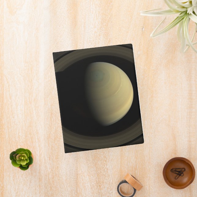 Mosaic Of Planet Saturn And Its Main Rings. Mini Binder (InSitu)
