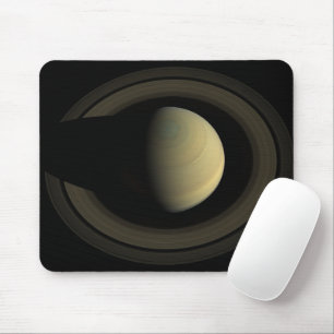 Mosaic Of Planet Saturn And Its Main Rings. Mouse Pad