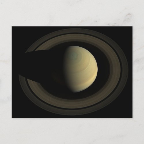 Mosaic Of Planet Saturn And Its Main Rings Postcard