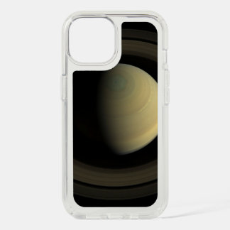 Mosaic Of Planet Saturn And Its Main Rings. iPhone 15 Case