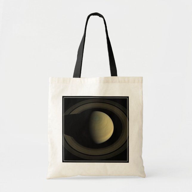Mosaic Of Planet Saturn And Its Main Rings. Tote Bag (Front)