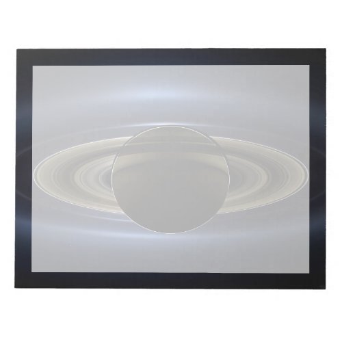 Mosaic Of The Saturn System Backlit By The Sun Notepad