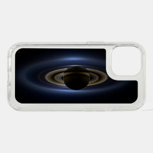 Mosaic Of The Saturn System Backlit By The Sun. iPhone 15 Case