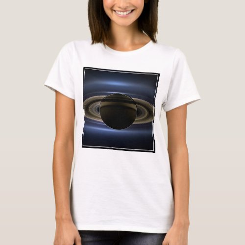 Mosaic Of The Saturn System Backlit By The Sun T_Shirt