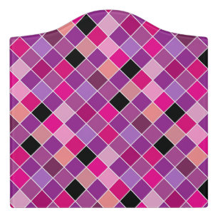 Mosaic on glass 10 door sign