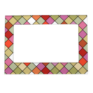 Mosaic on glass 13 magnetic frame