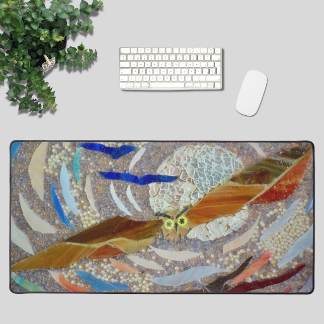 Mosaic Owl Desk Mat (Creator Uploaded)