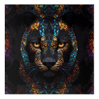 Mosaic Panther Art