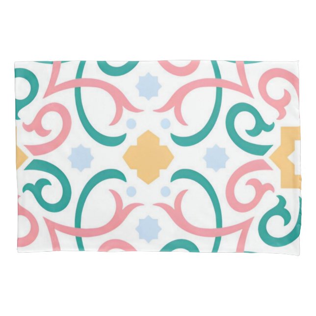 Mosaic/pastel/spring  pillow case (Front)