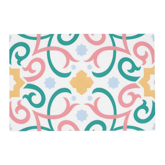 Mosaic/pastel/spring  placemat (Front)