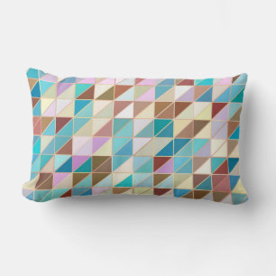 Mosaic - Pastels and earth tones Lumbar Pillow