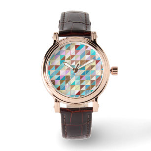 Mosaic - Pastels and earth tones Watch