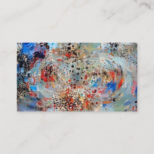 Mosaic pattern business card