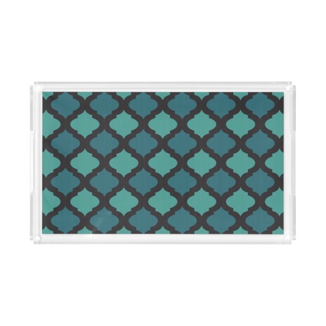 Mosaic pattern in arab style acrylic tray (Front)