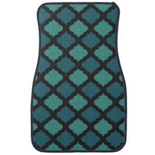 Mosaic pattern in arab style car floor mat