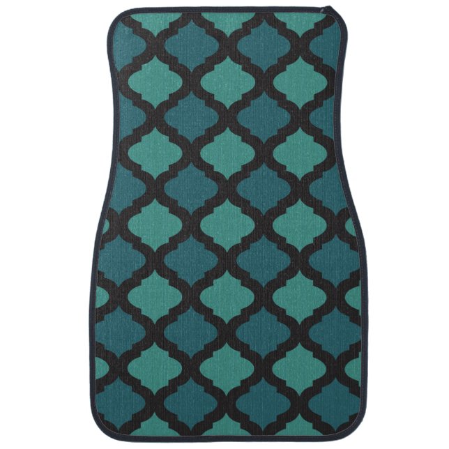 Mosaic pattern in arab style car floor mat (Front)