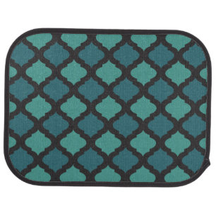 Mosaic pattern in arab style car mat