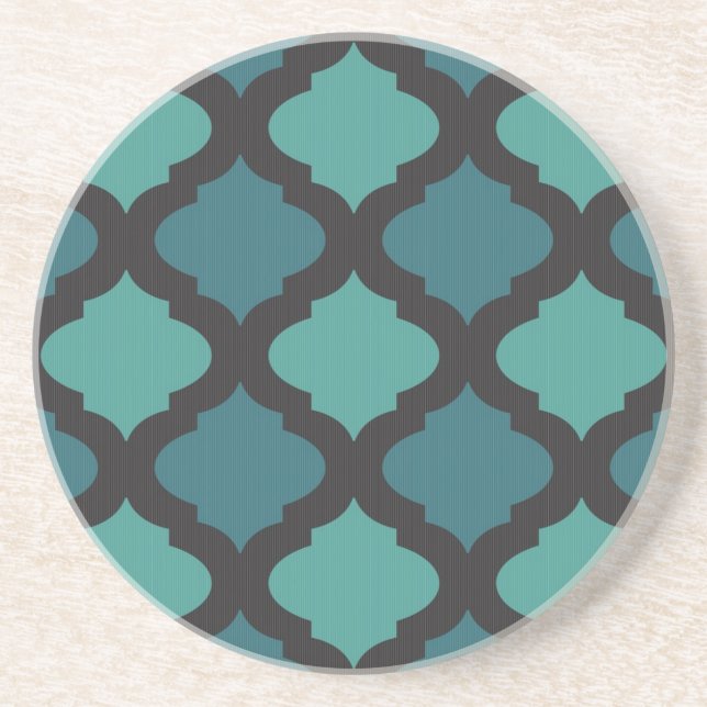Mosaic pattern in arab style drink coaster (Front)