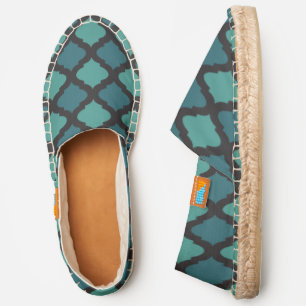 Mosaic pattern in arab style espadrilles