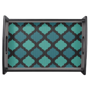 Mosaic pattern in arab style serving tray