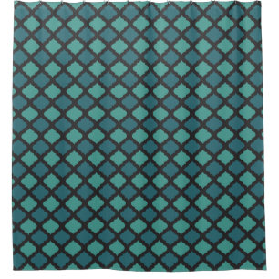 Mosaic pattern in arab style shower curtain
