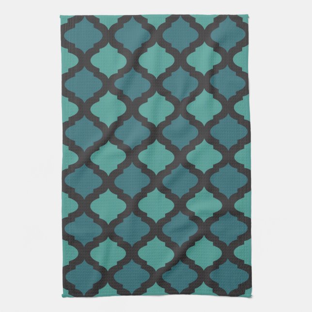 Mosaic pattern in arab style towel (Vertical)