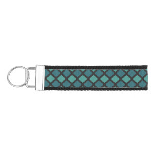 Mosaic pattern in arab style wrist keychain