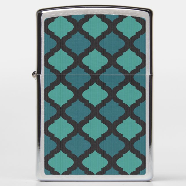 Mosaic pattern in arab style zippo lighter (Front)