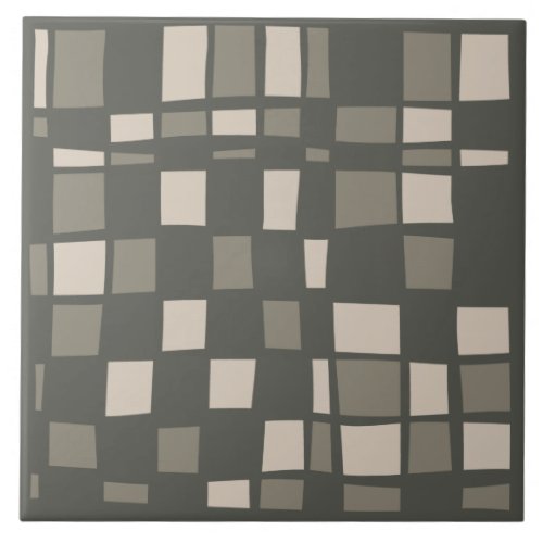 Mosaic pattern in Grey Green Color Ceramic Tile