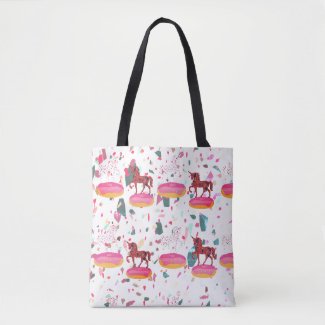 Mosaic Pattern Unicorns Art