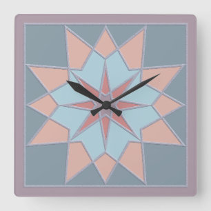 Mosaic pattern wall clock