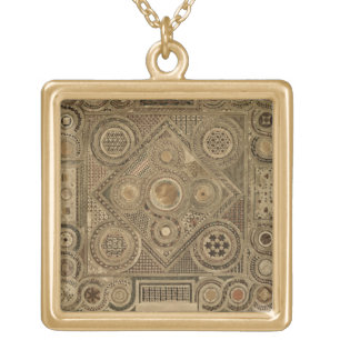 Mosaic Pavement Before the Altar, plate A from 'We Gold Plated Necklace