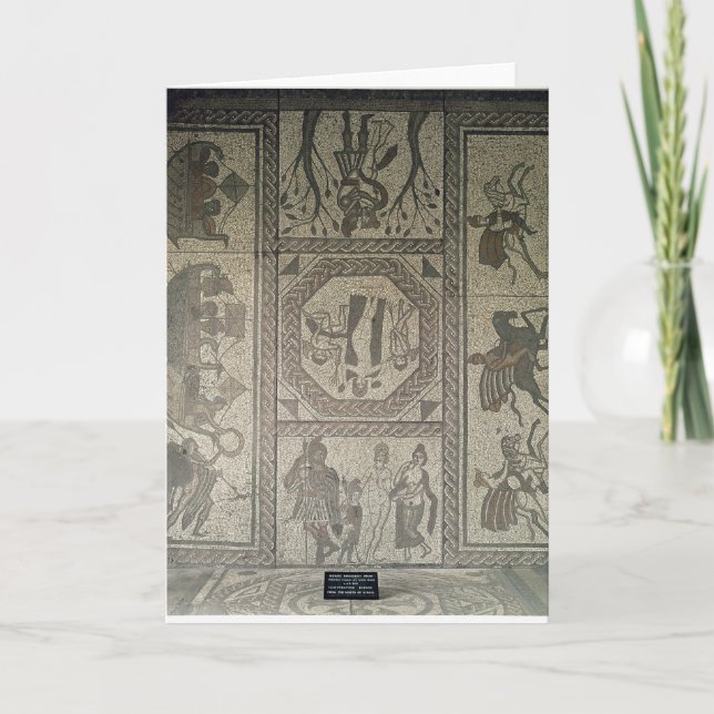 Mosaic pavement from the Roman villa at Low Card (Front)